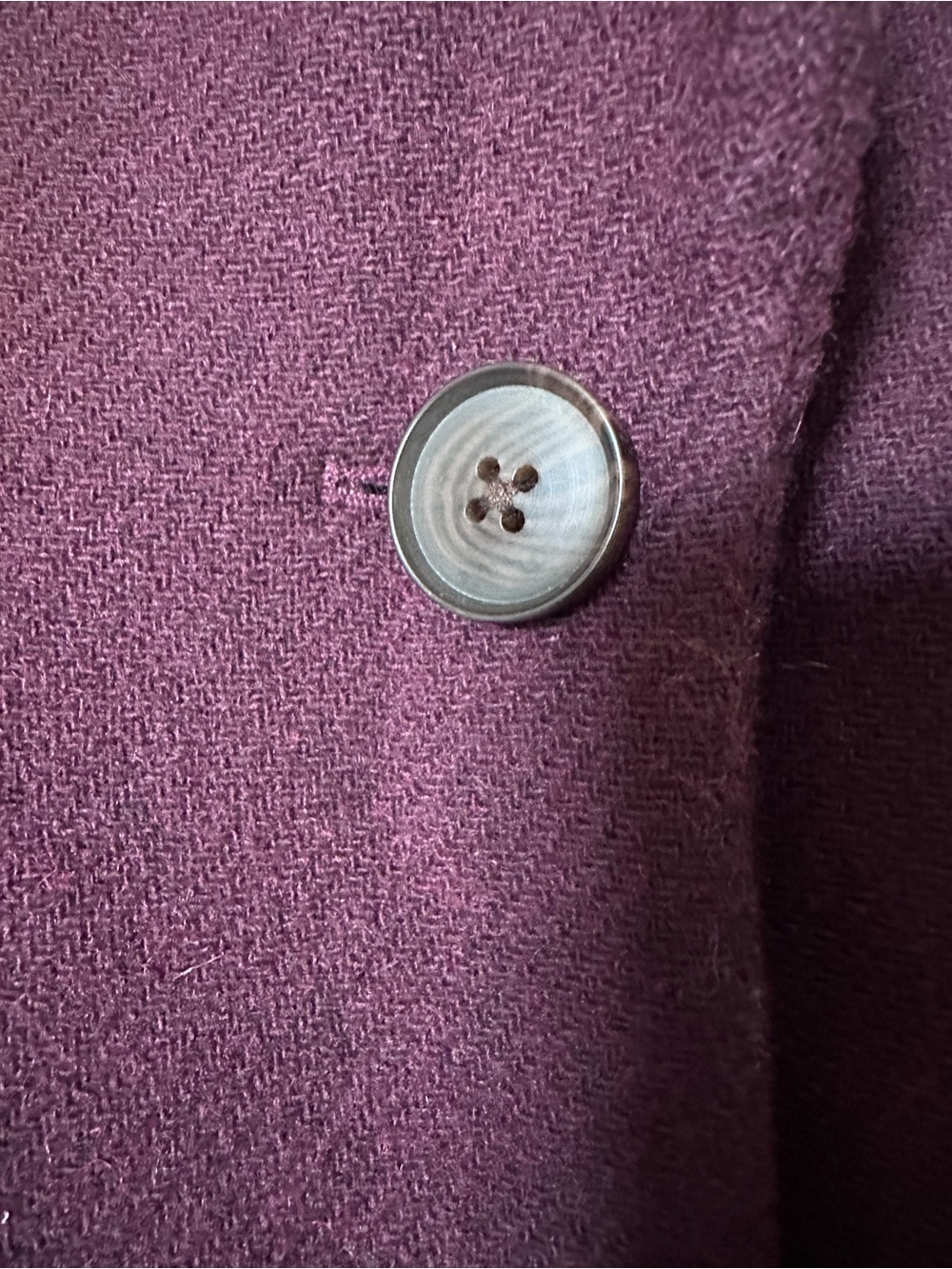Helsa Italian Wool Blend Topcoat in Burgundy - Picture 7 of 9